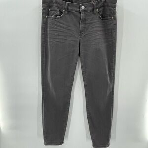 J. Crew Gray Toothpick Jeans Size 32